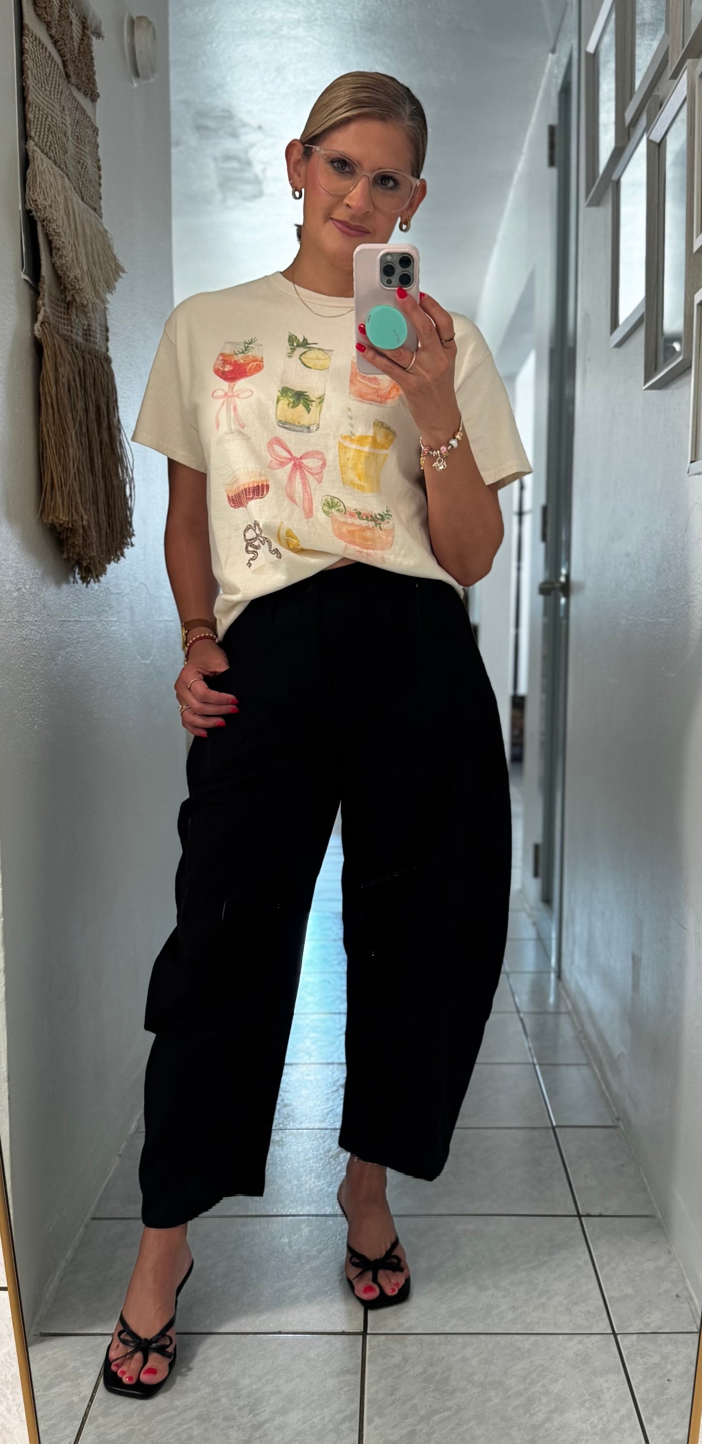 Killy & Kelly Linen Barrel Pants (Taupe or Black)