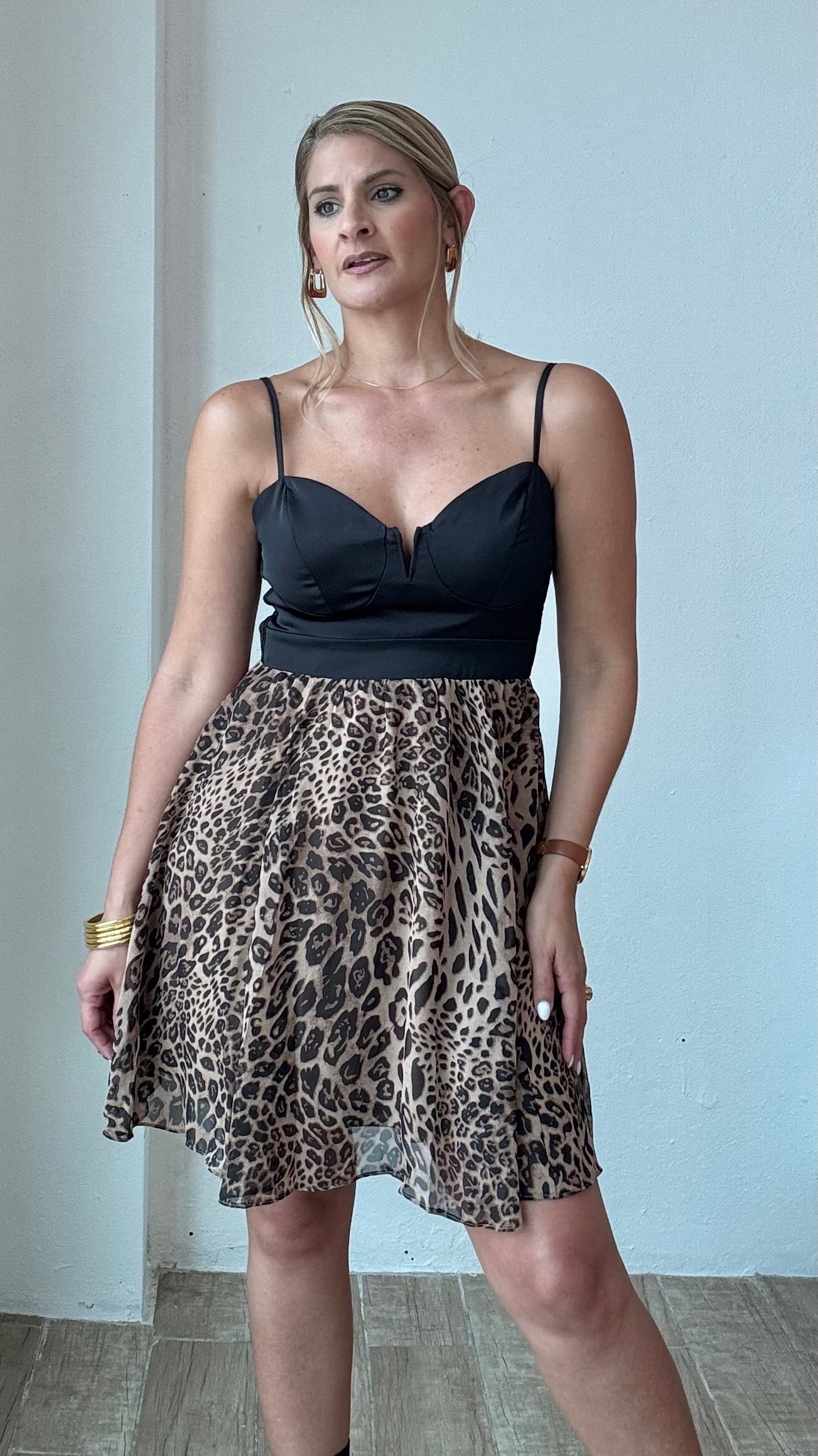 Dee Leopard Print Dress