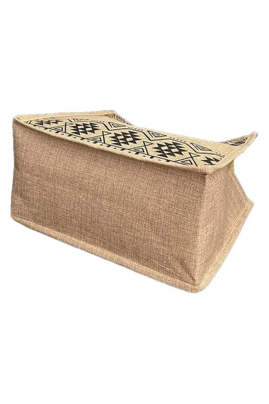 Boho Tribal Box Tote Bag
