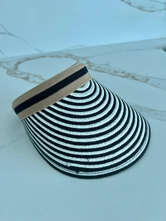 De Playita Striped Sun Visor