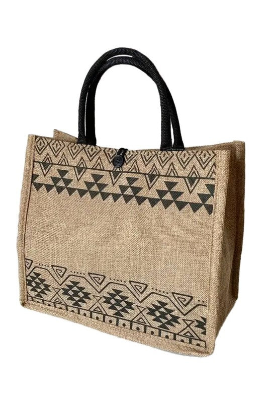 Boho Tribal Box Tote Bag