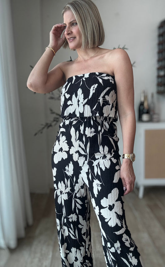 Wendi Floral Off Shoulder Jumpsuit