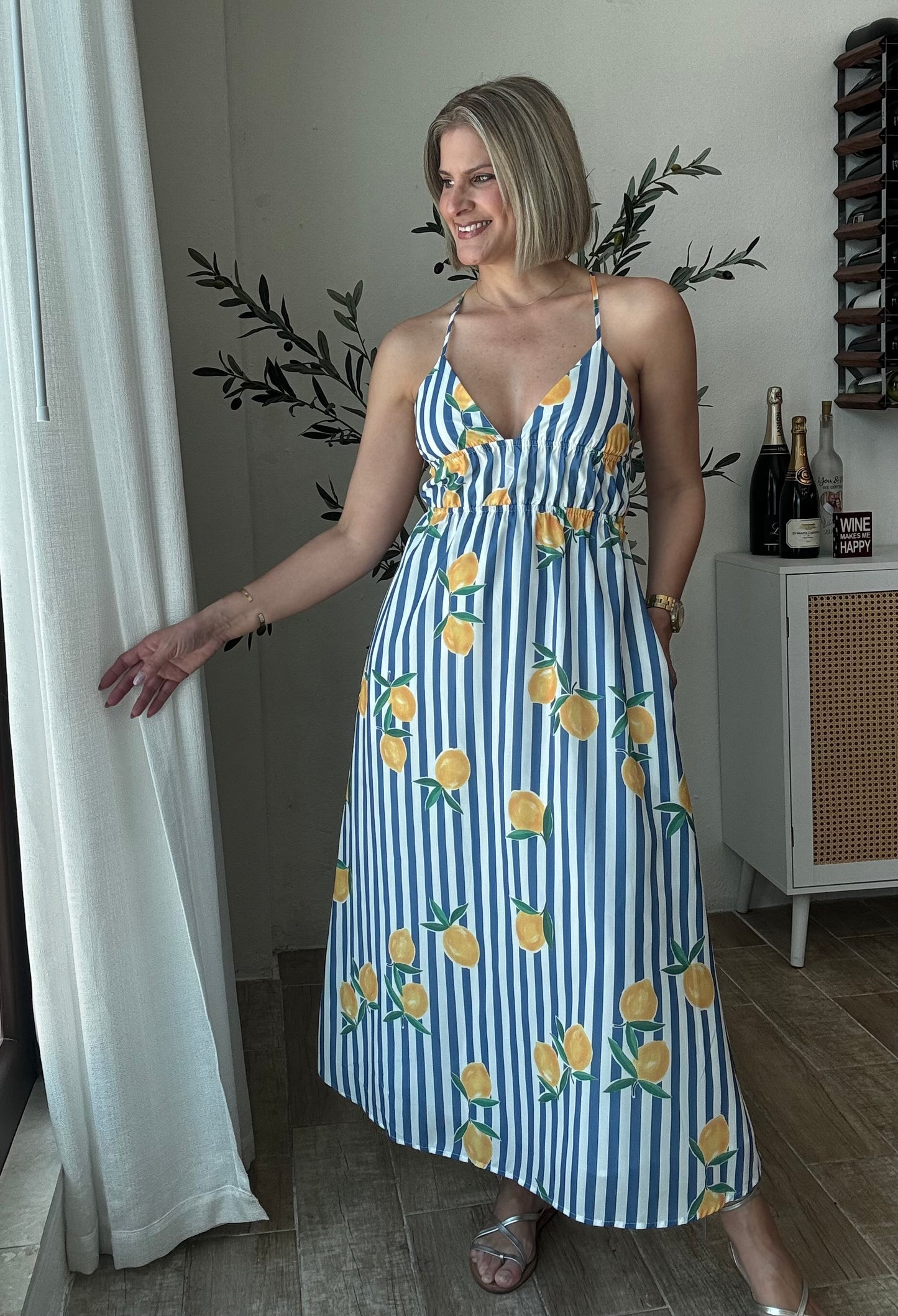Summer @ Amalfi Coast Midi Dress