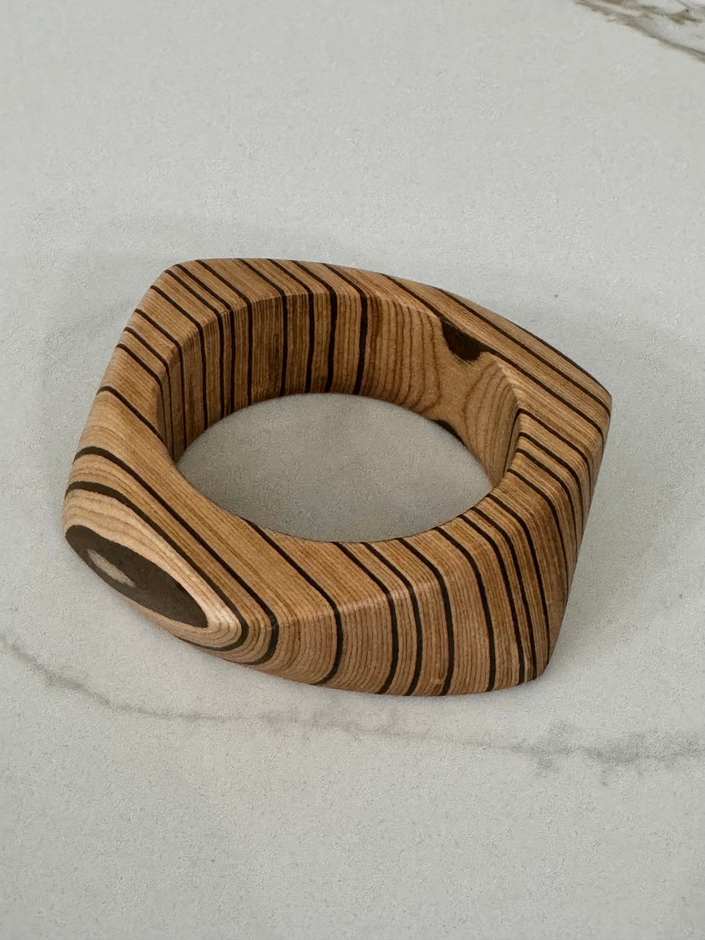 Geometric Patchwork Bangle