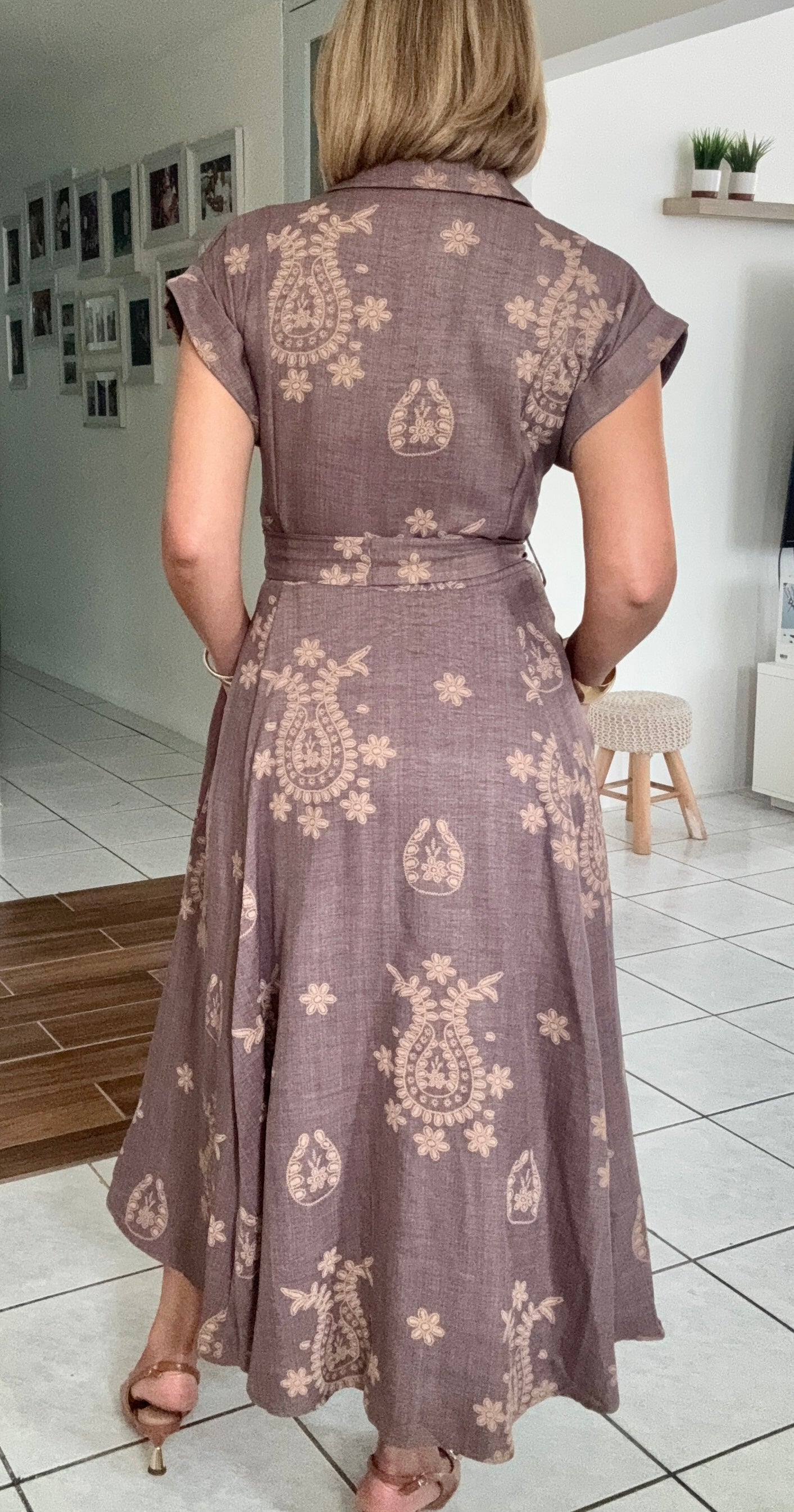 Lilia Button Down Maxi Dress