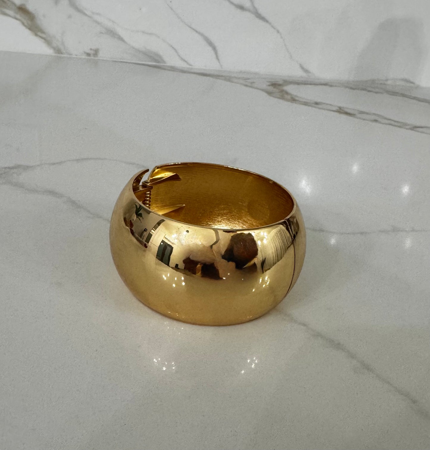 Bold Wide Gold Bangle