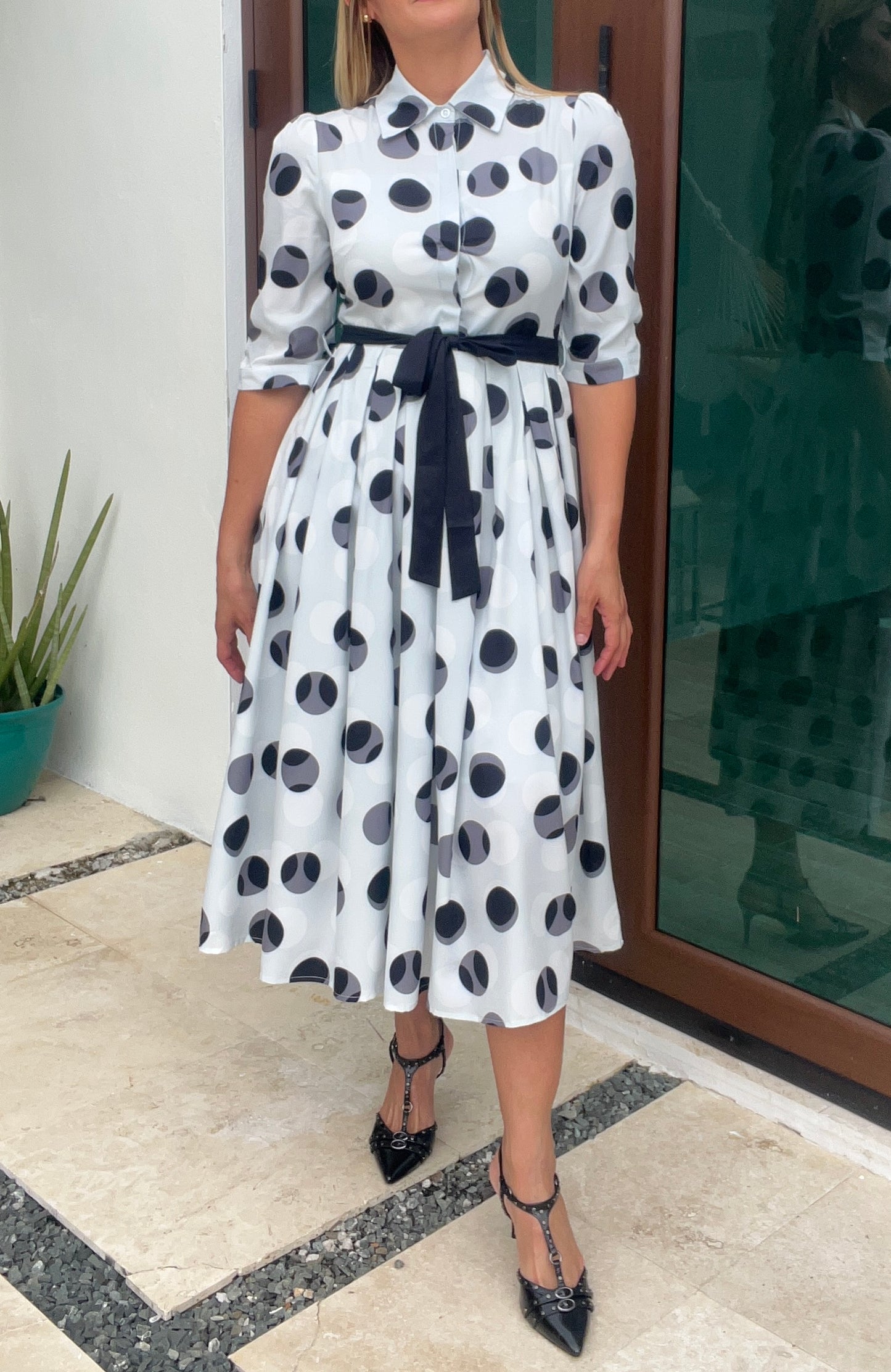 Audrey Pretty Dots Midi Dress