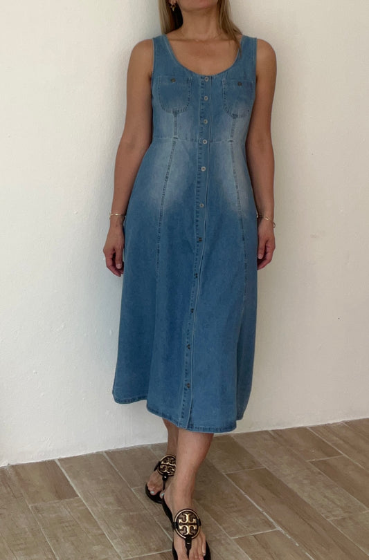 Lolita Midi Denim Dress