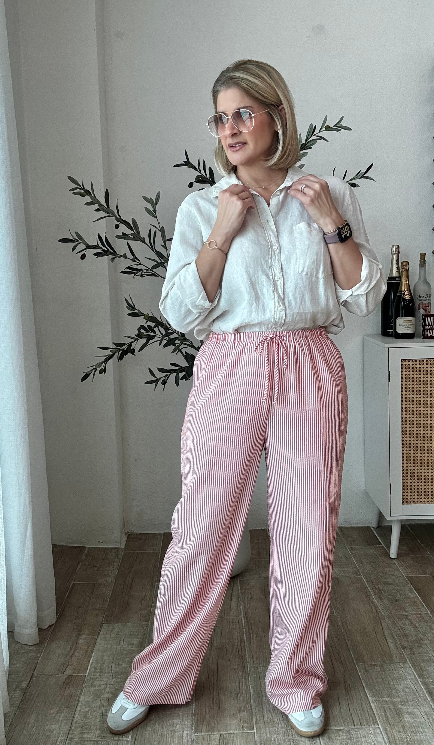 Taraji Striped Wide Leg Pants