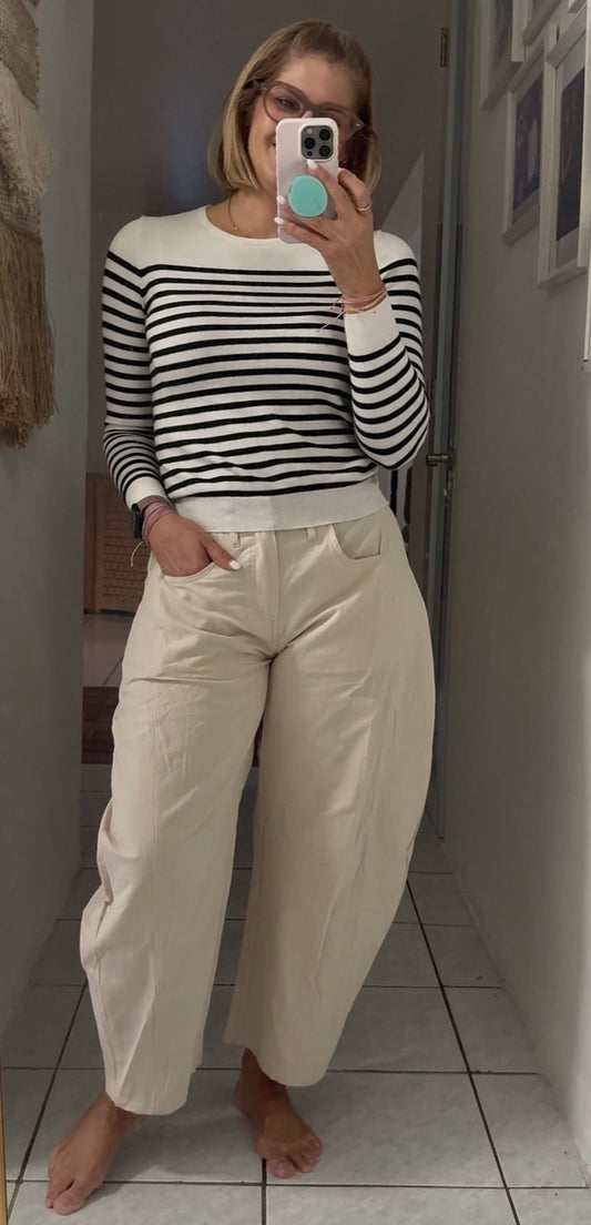 Killy Linen Barrel Pants