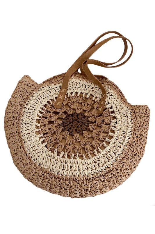 Salinas Boho Rattan Beach Tote
