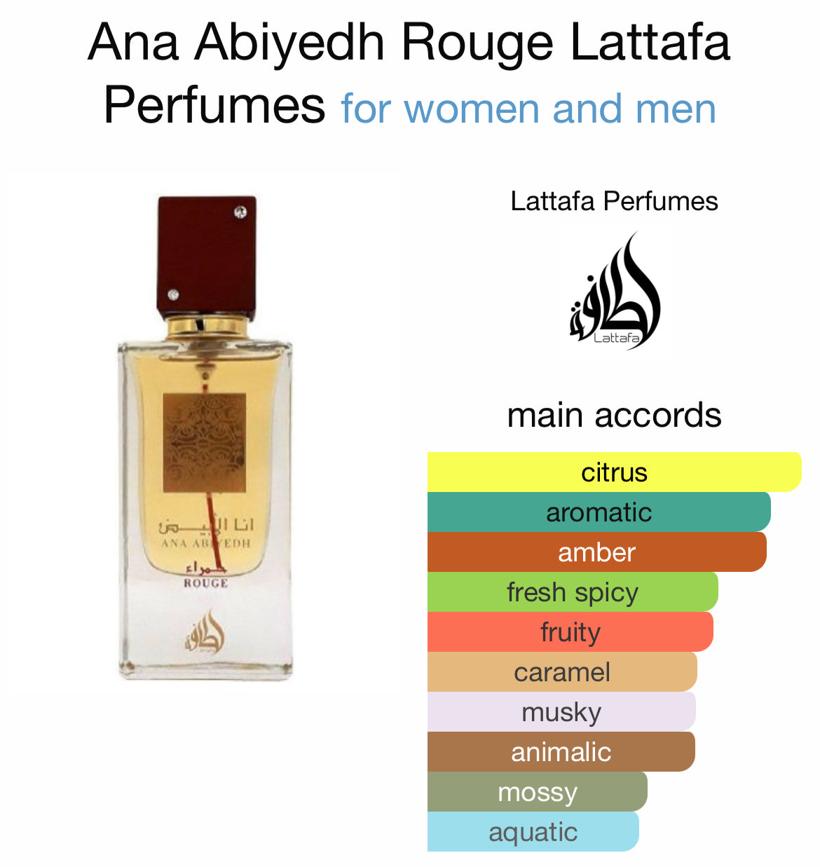 Arab-LATTAFA Ana Abiyedh Rouge