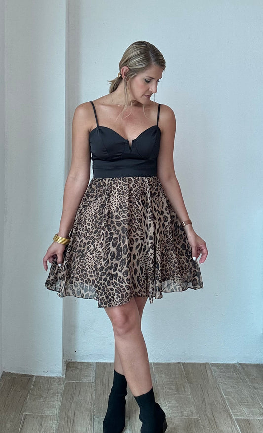 Dee Leopard Print Dress