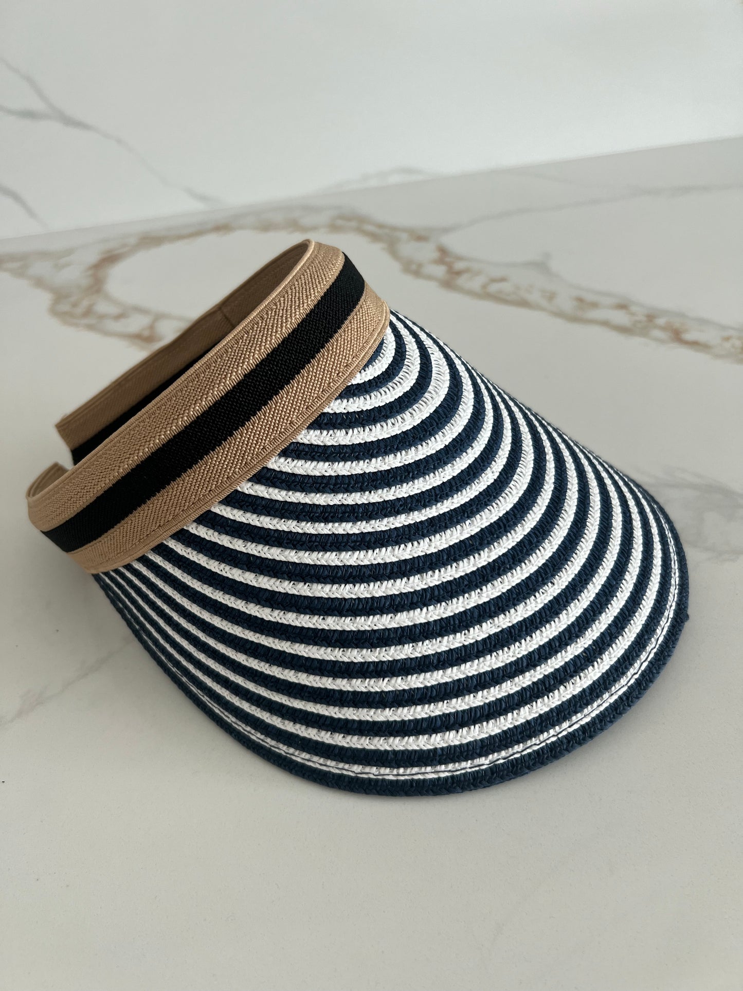 De Playita Striped Sun Visor