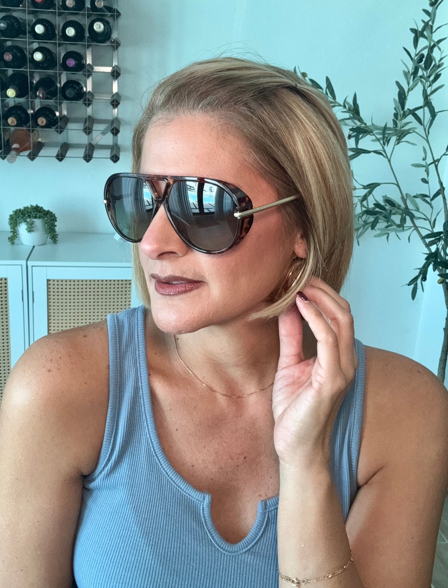 Cool Retro Aviator Sunglasses