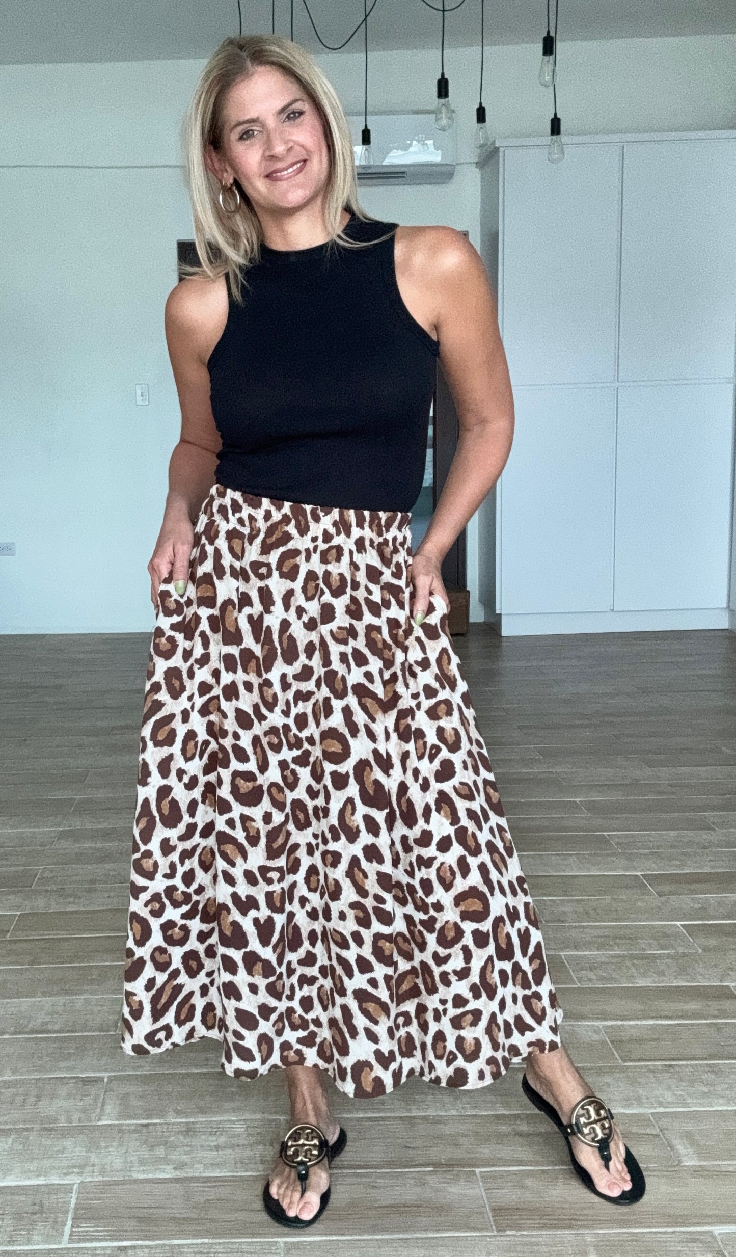 Linda Leo Print Skirt