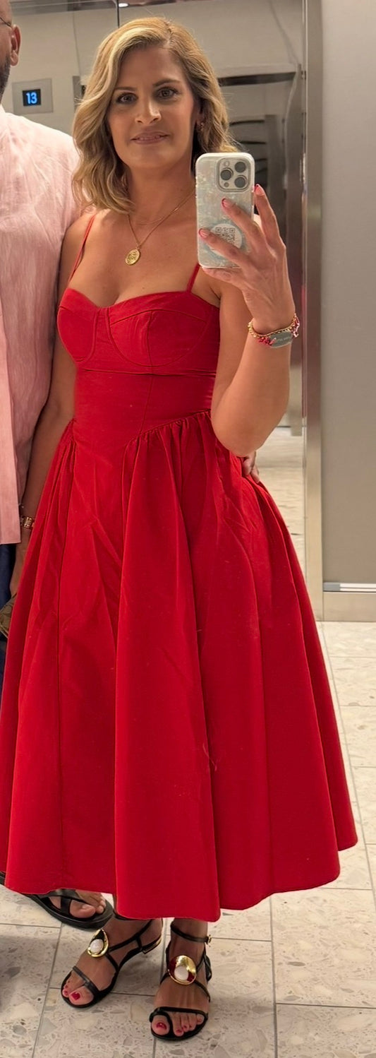 Red Heart Corset Dress