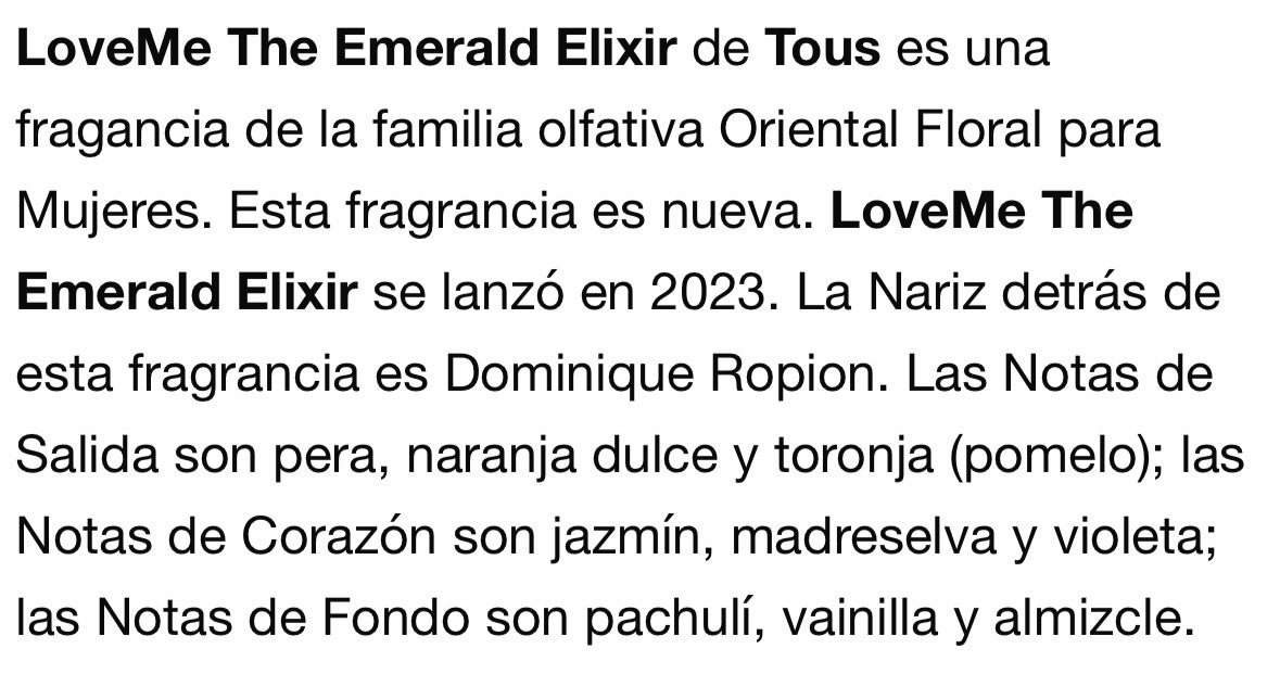 TOUS- LoveMe The Emerald Elixir 3oz