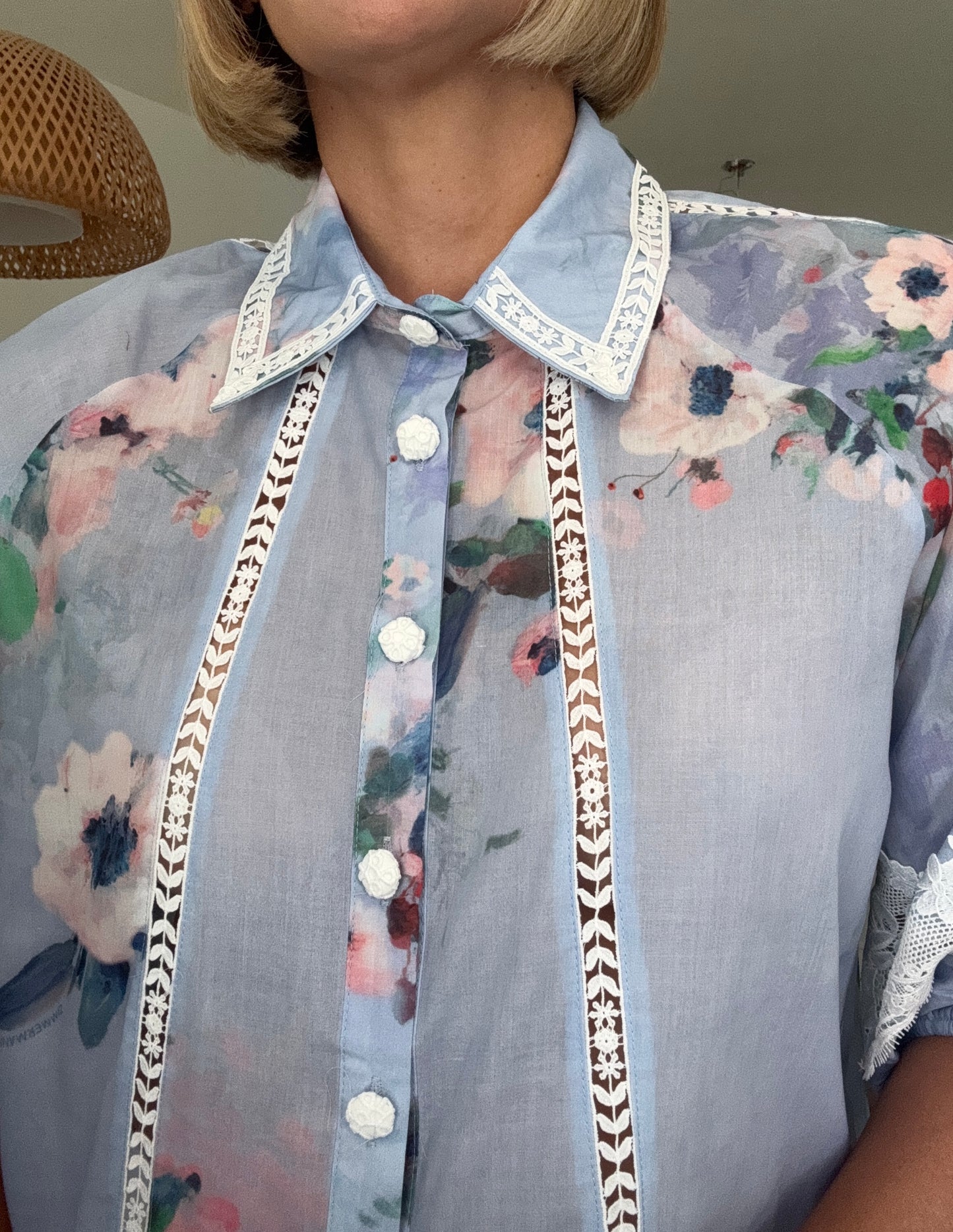 Fanny Lace Trim Shirt