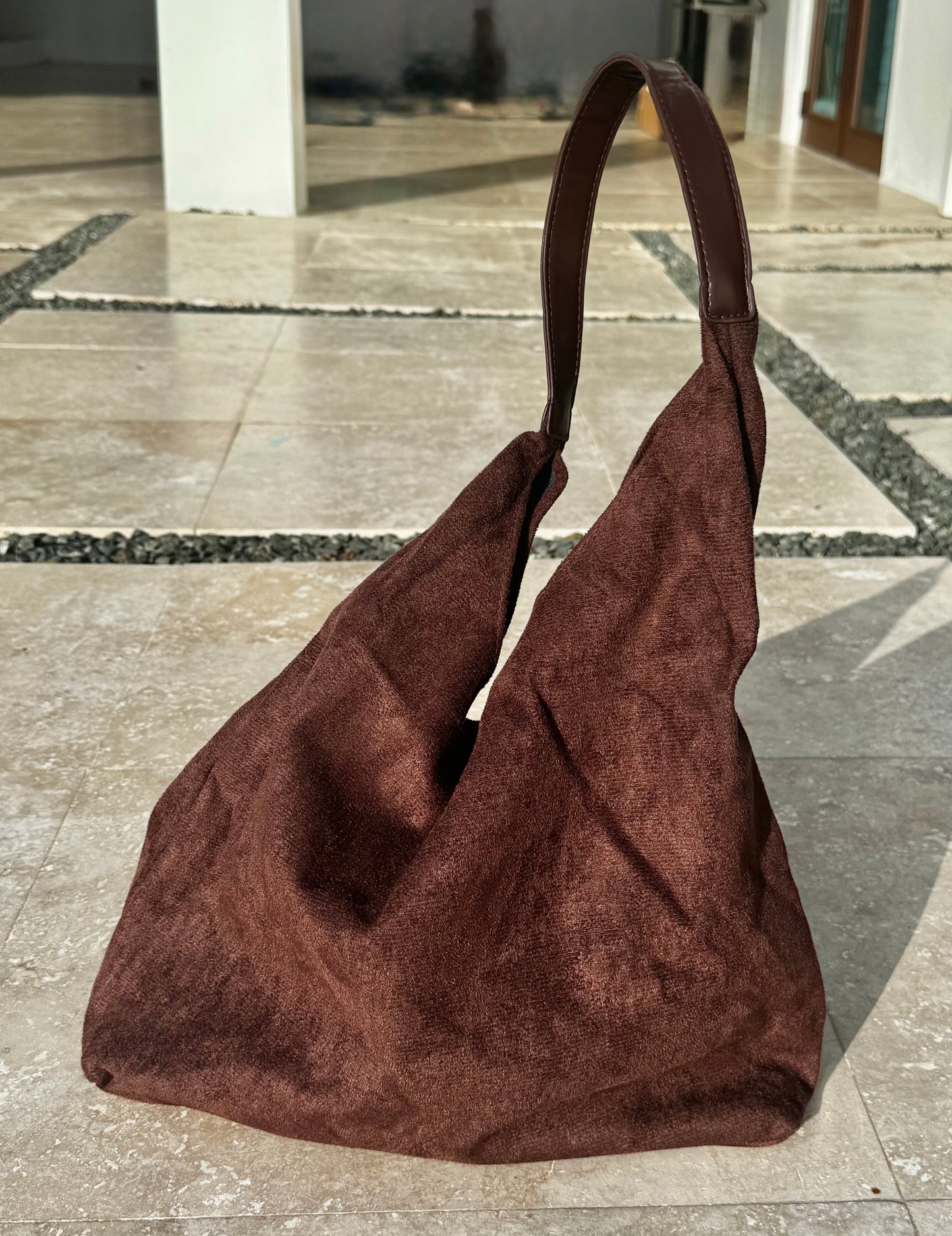 Becky Suede Bucket Bag