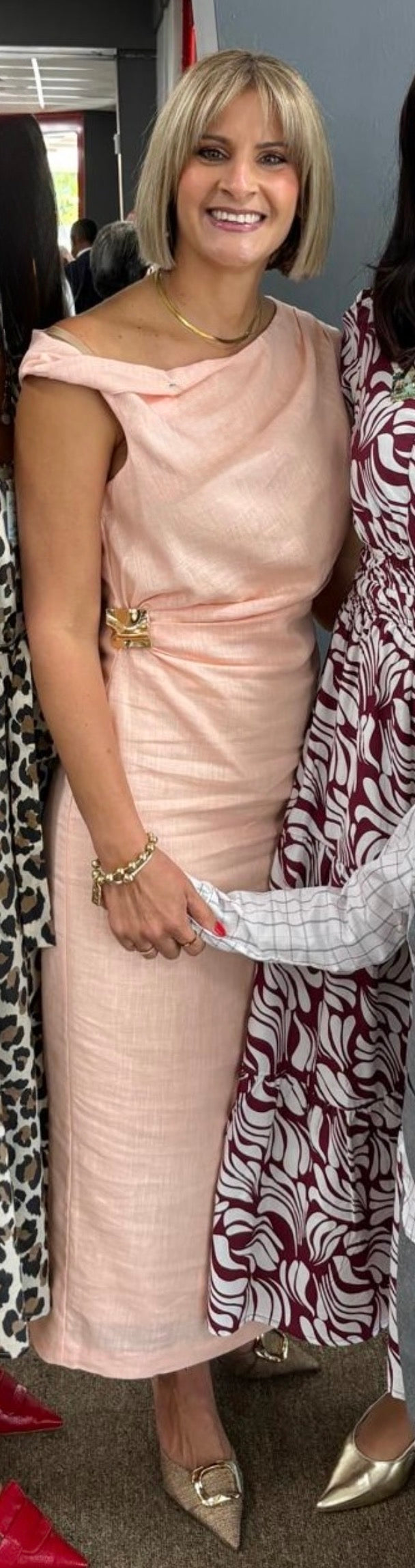 Blush Linen Dress