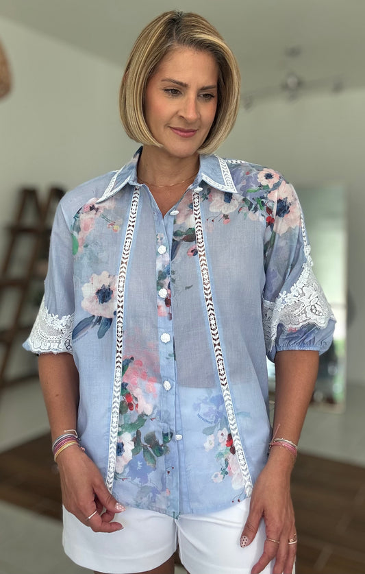 Fanny Lace Trim Shirt