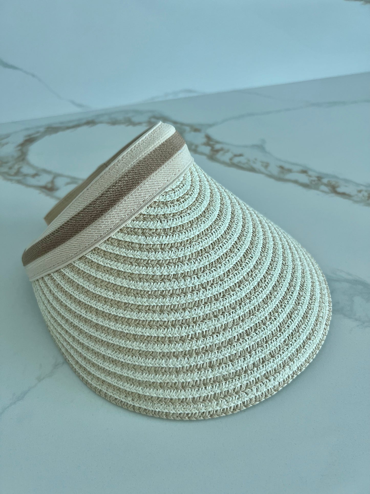 De Playita Striped Sun Visor