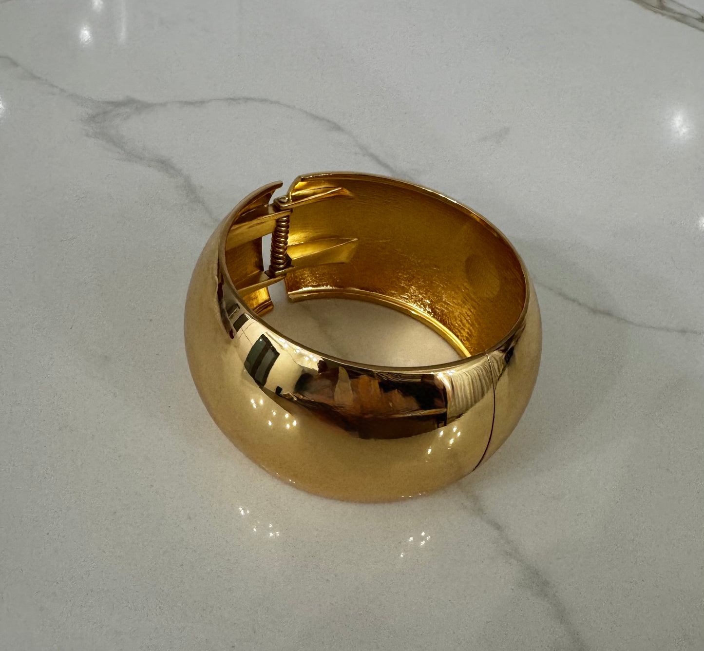 Bold Wide Gold Bangle