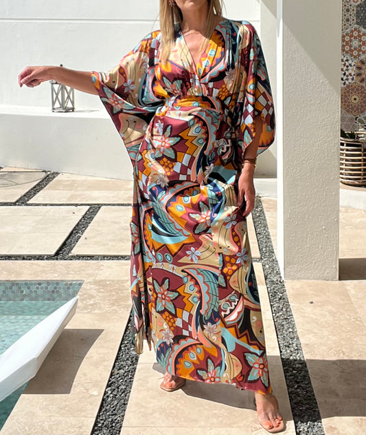 Miko Kimono Maxi Dress