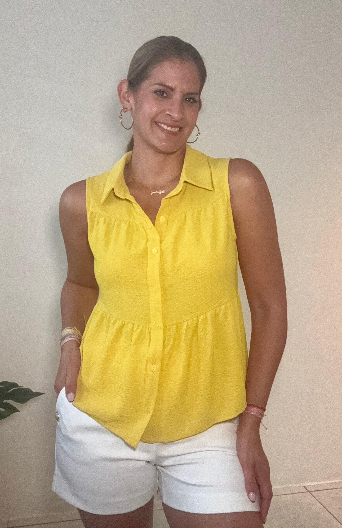 Allamanda Button Down Blouse