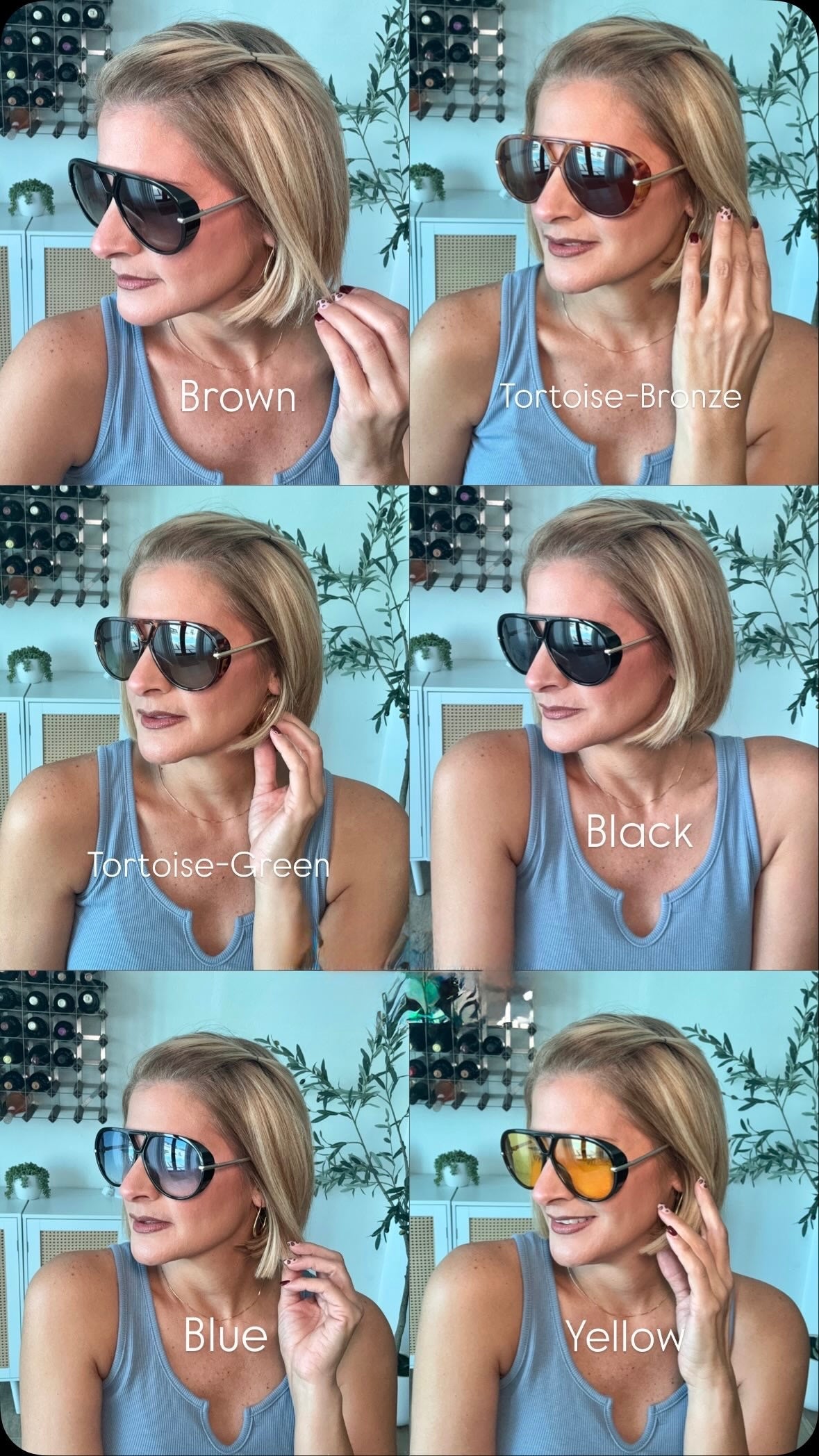 Cool Retro Aviator Sunglasses