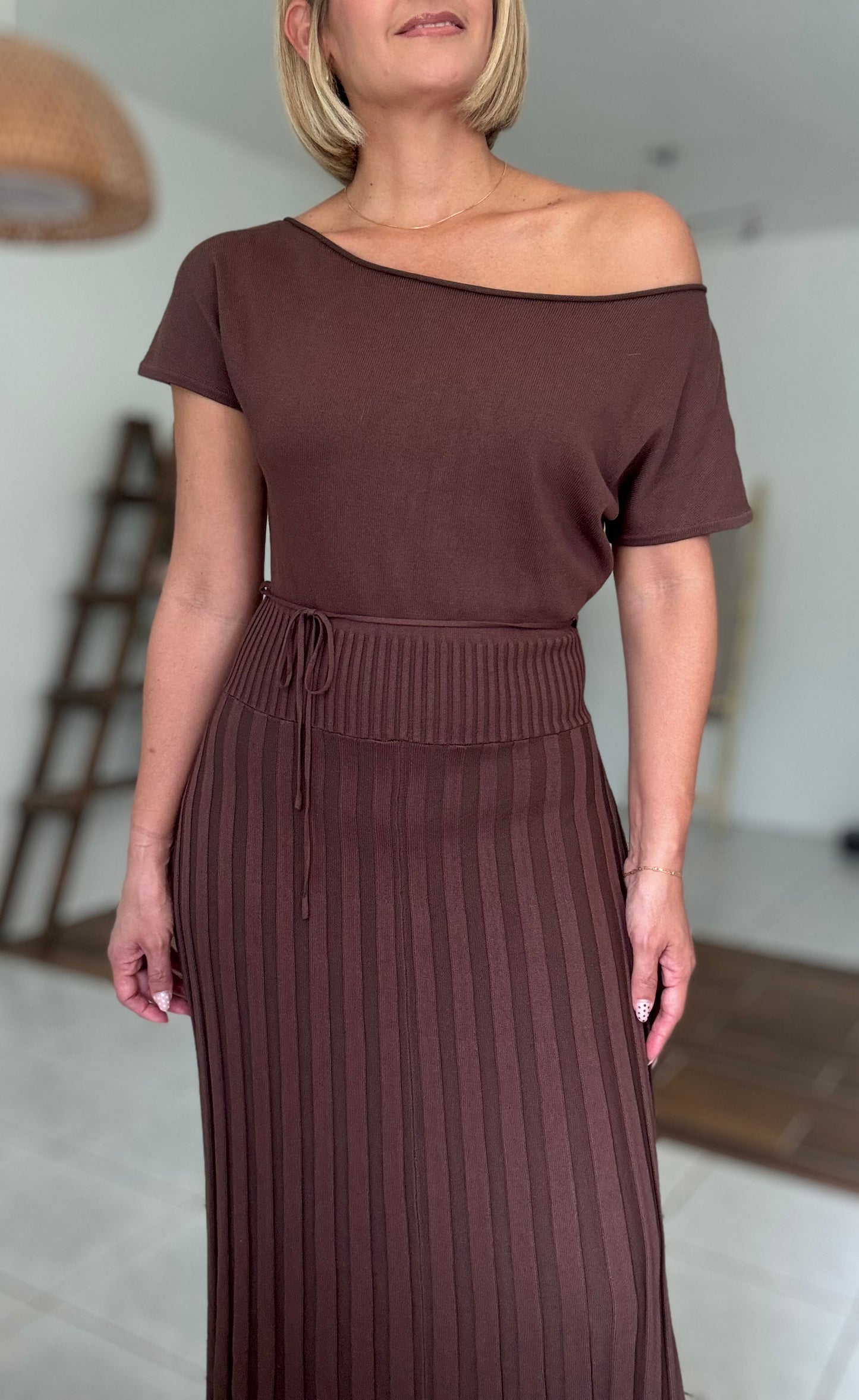 Valentina Fall Vibes Pleated Dress