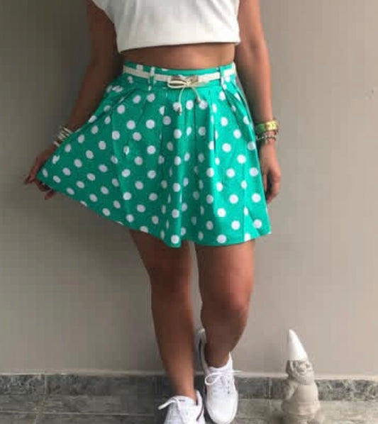 Polka Dot Mini Skirt