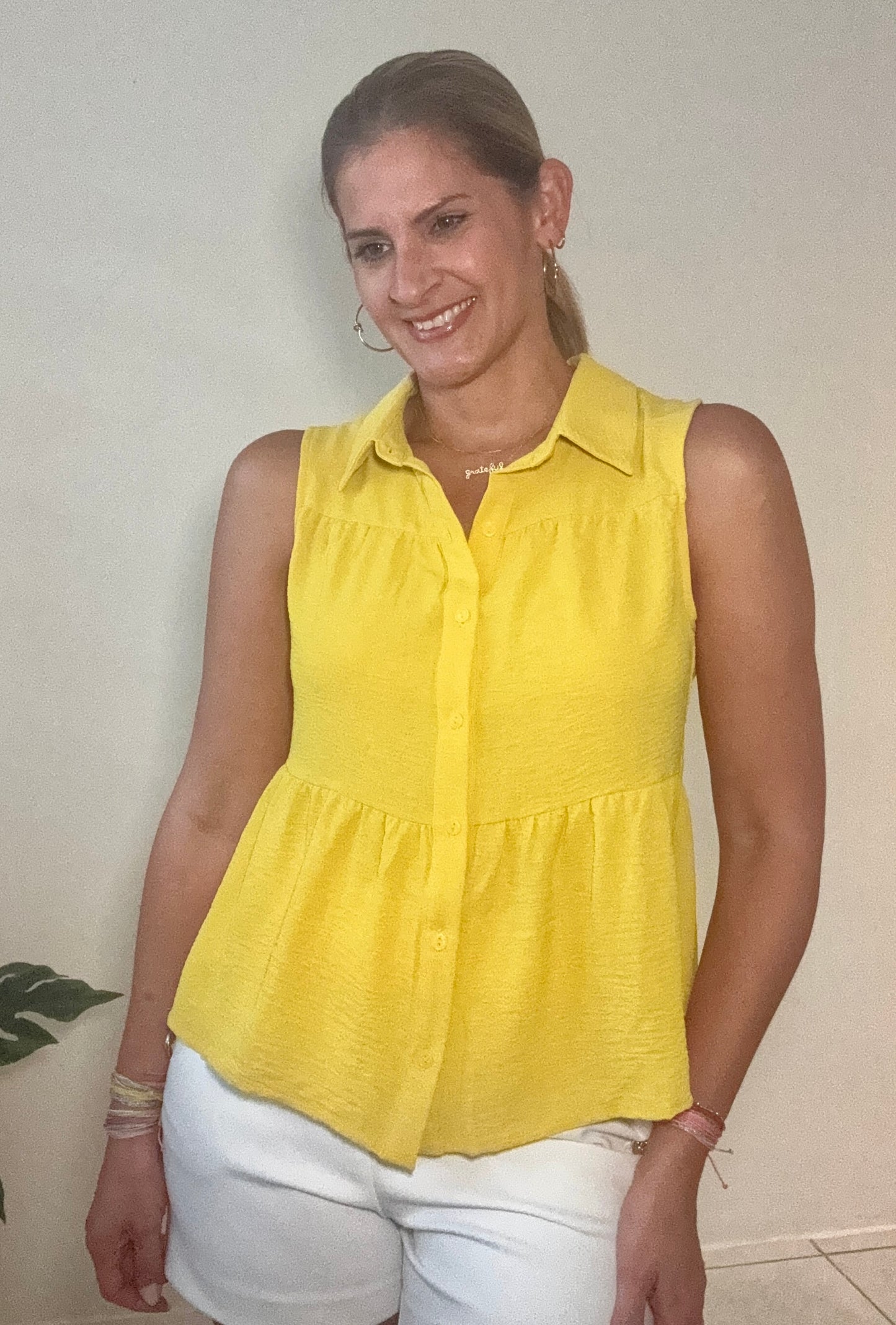 Allamanda Button Down Blouse