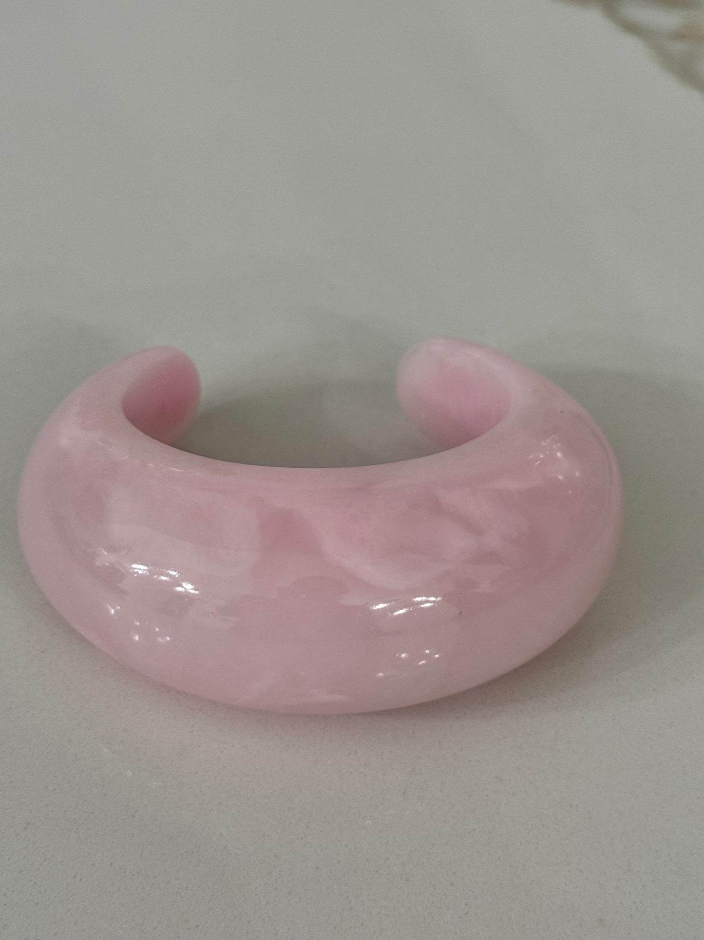 Crescent Moon Resin Bangle