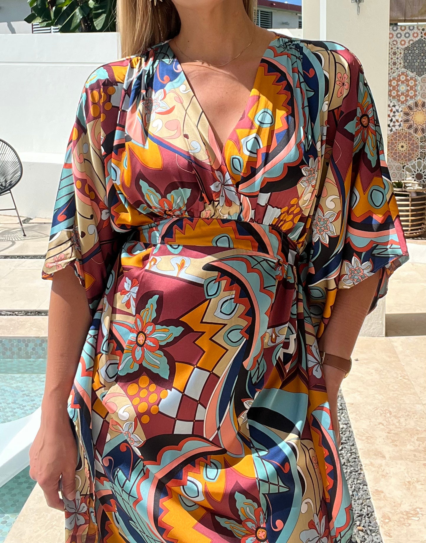 Miko Kimono Maxi Dress