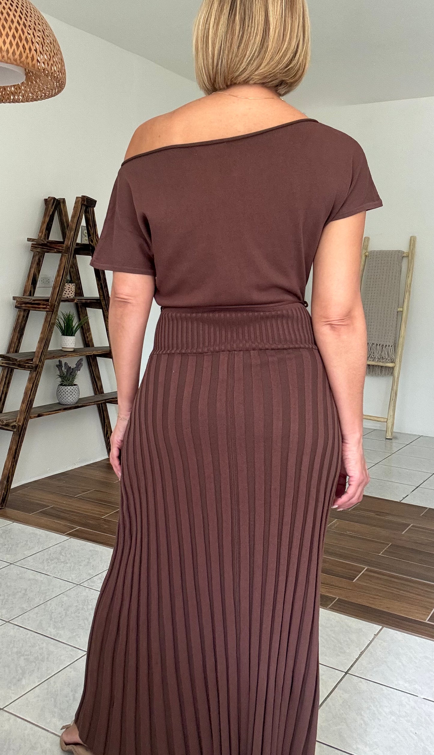 Valentina Fall Vibes Pleated Dress