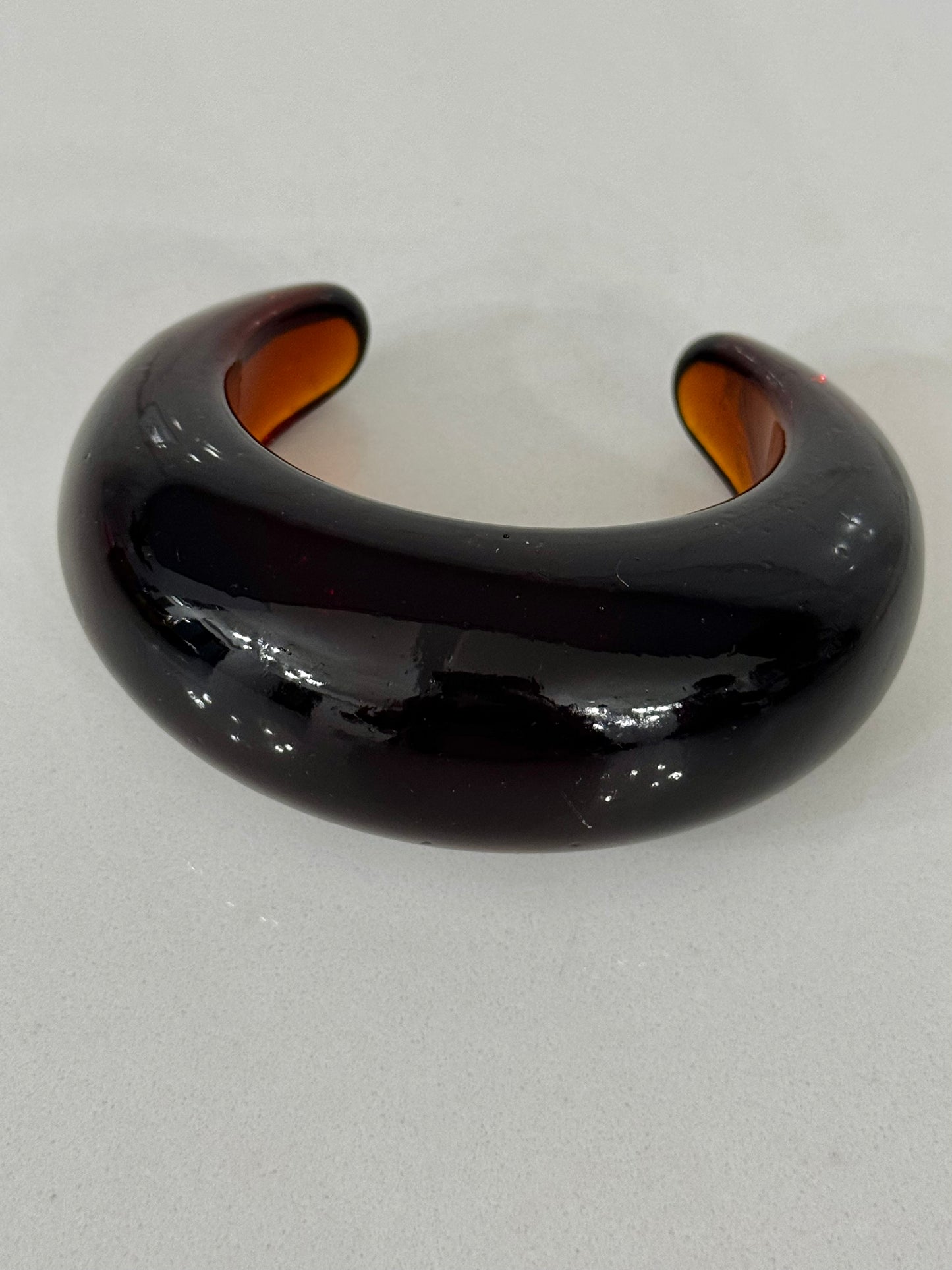 Crescent Moon Resin Bangle