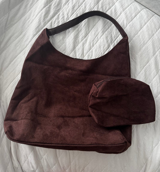 Becky Suede Bucket Bag