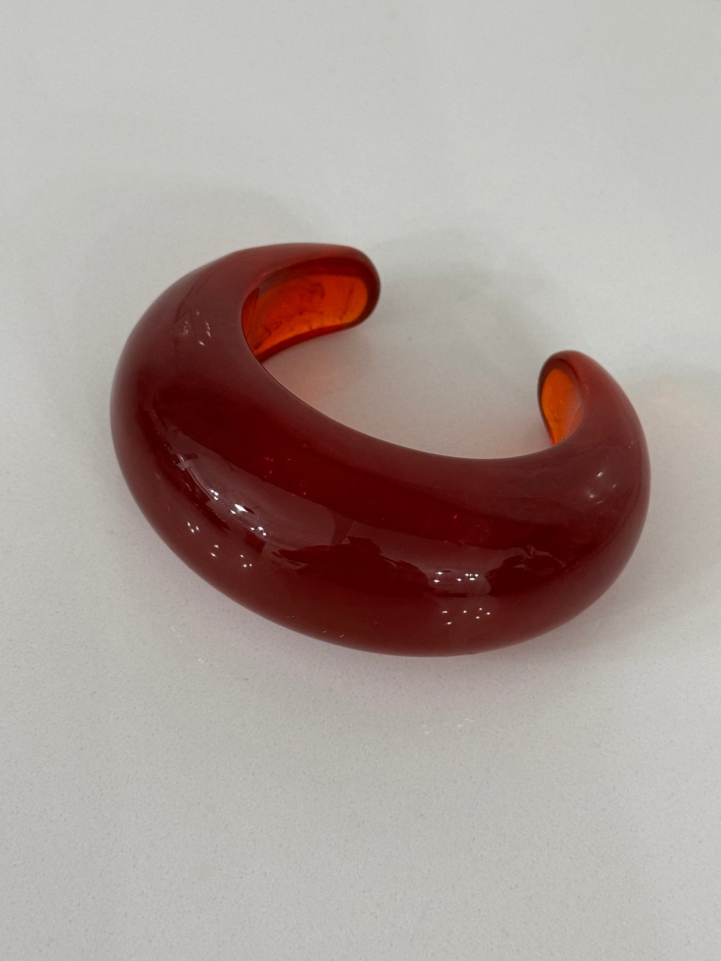 Crescent Moon Resin Bangle