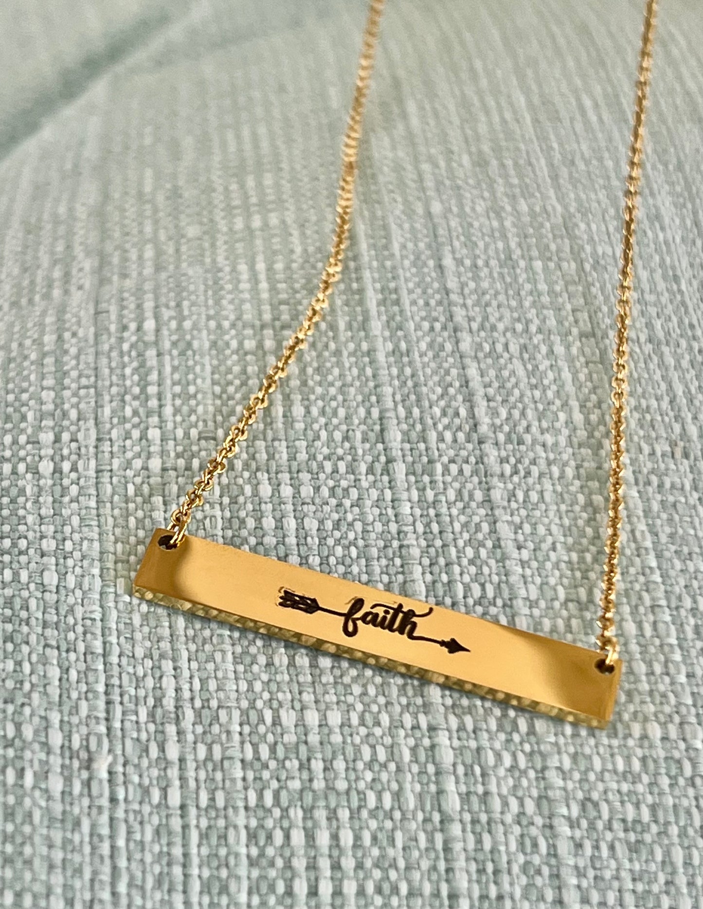 Engraved “Faith” Necklace